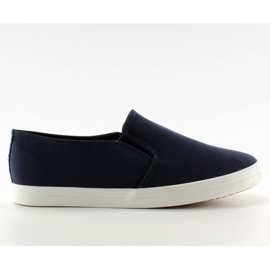 Sapatilhas de material slip-on 1-98 Azul marinho