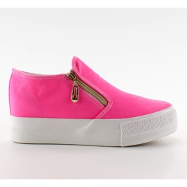 Cunha Slip-on com zíper NG620 rosa Cunha Slip-on com zíper NG620 rosa