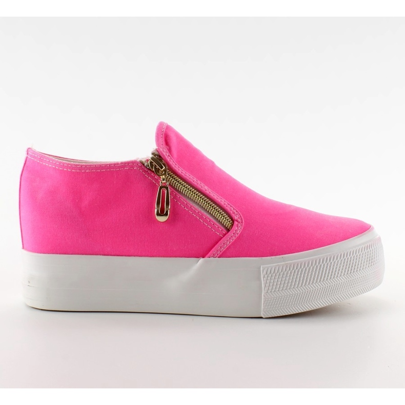 Cunha Slip-on com zíper NG620 rosa