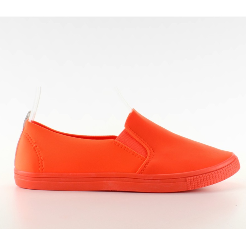 Elegante tênis slip-on laranja JX31