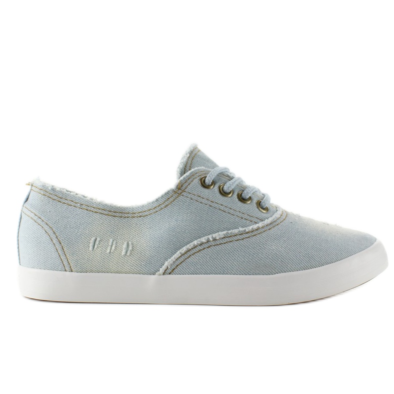 XIN11P Tênis Oxford jeans branco azul