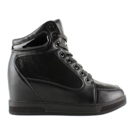 2017-3 tênis preto de cano alto