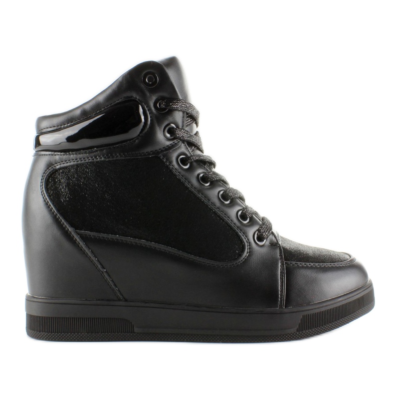 2017-3 tênis preto de cano alto