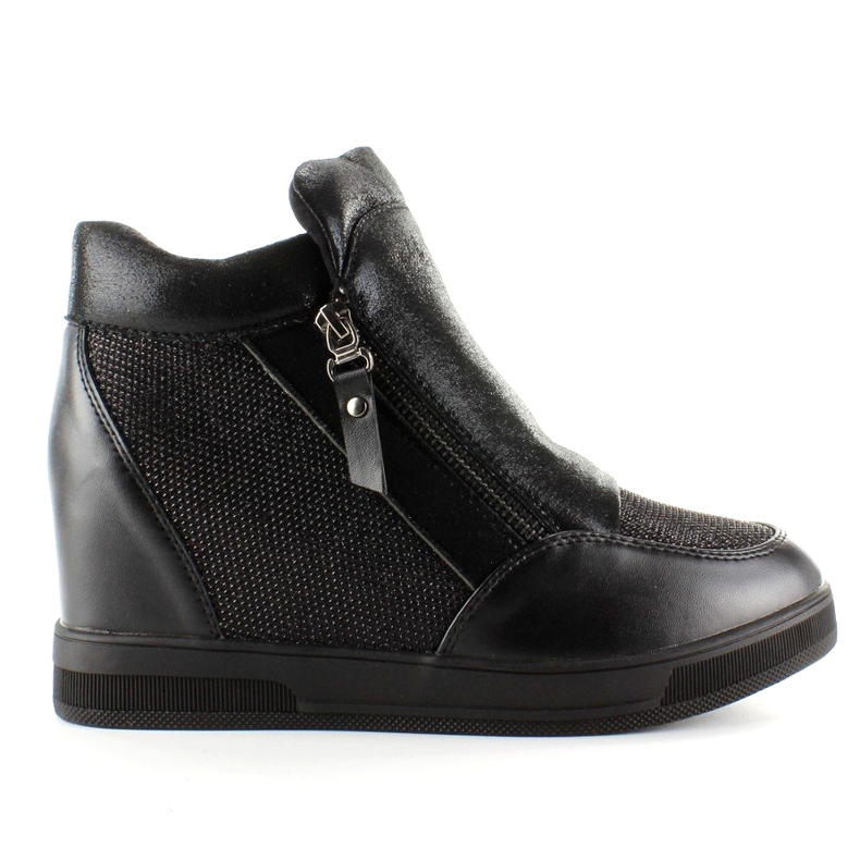 Tênis em uma cunha escondida 2017-1 Preto