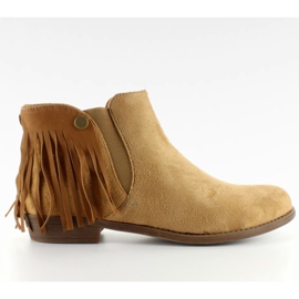 Botas Jodhpur botas borlas destacáveis 9177 bege Botas Jodhpur botas borlas destacáveis 9177 bege