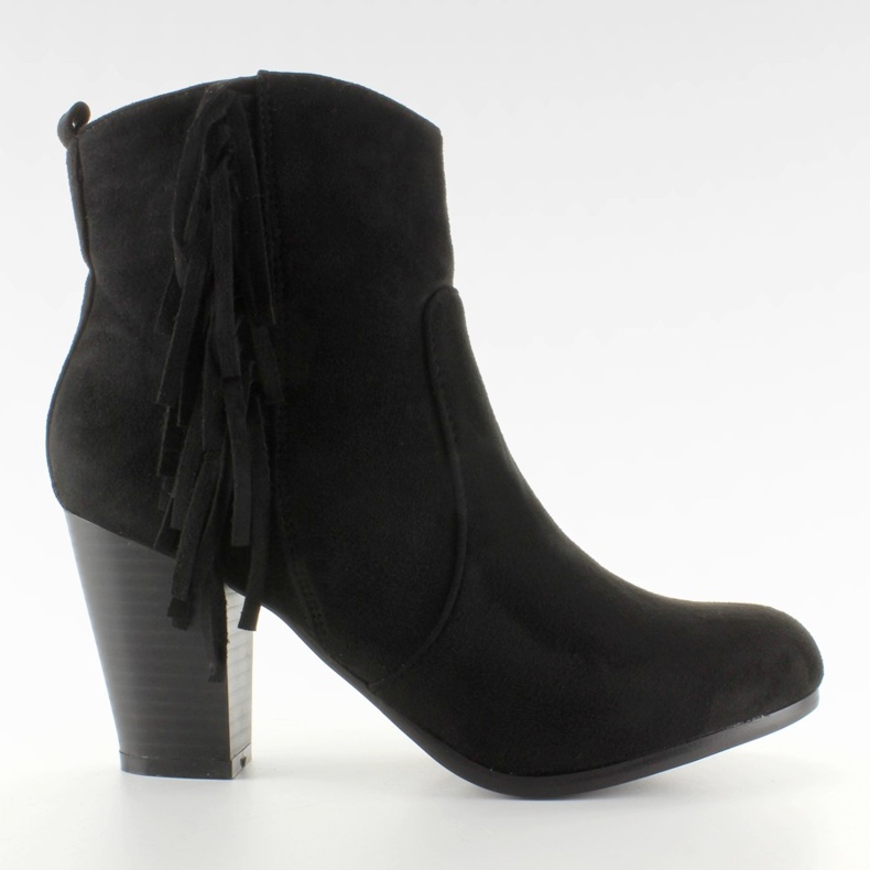 Botas de cowboy de camurça LM-655 Black preto