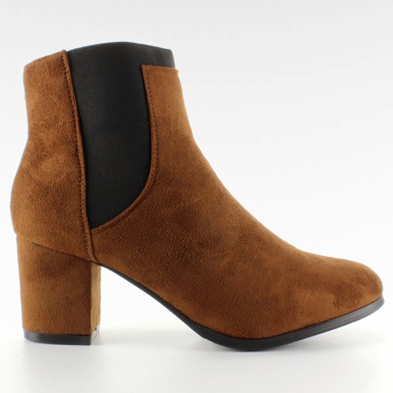 Tornozelo NC botas de salto baixo NC18 Camel castanho