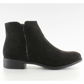 Jodhpur botas de camurça com pedras JK25 Preto