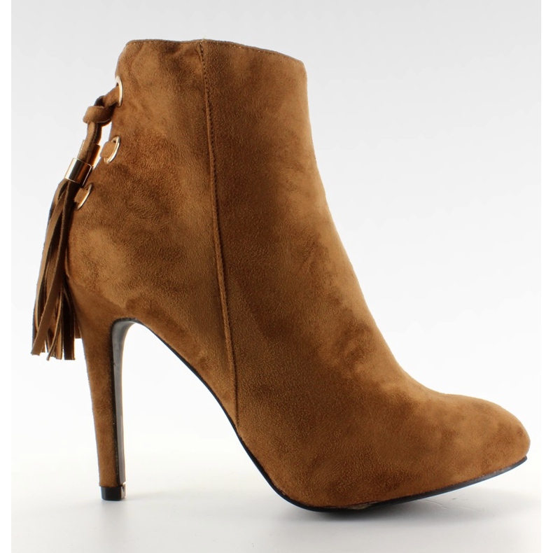 Botas de camelo com franjas 66-217 castanho multicolorido