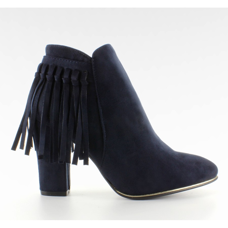 Botas com tubo de ouro B908D D. Blue azul marinho