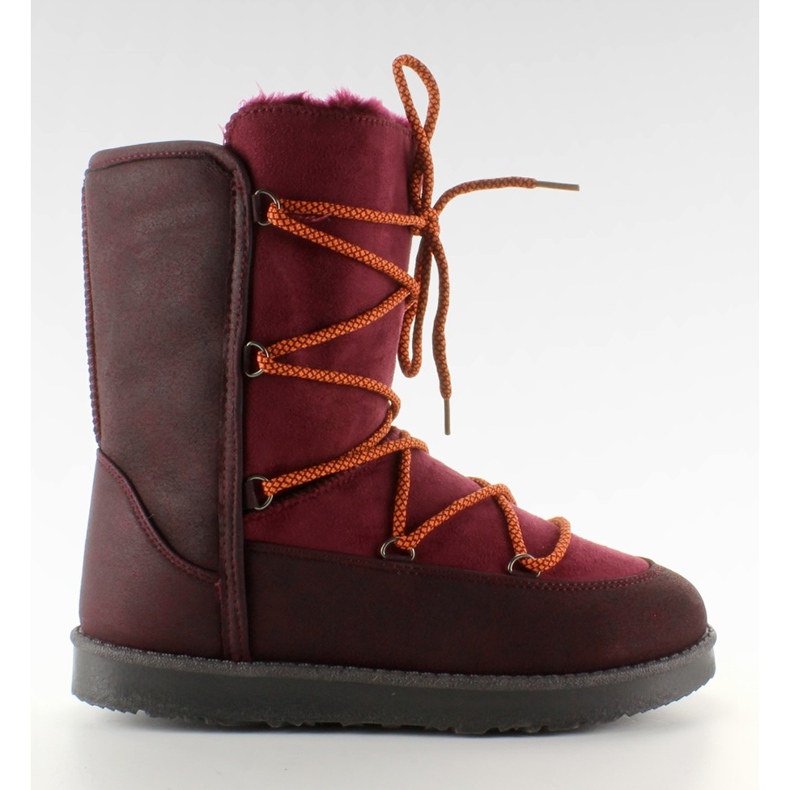 Botas de neve Burdeos lua para as mulheres vermelho