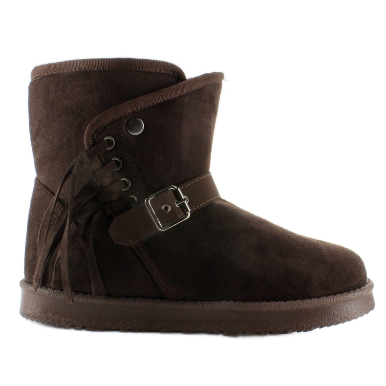 Emusy feminino com franjas K1661504 Marron castanho Emusy feminino com franjas K1661504 Marron castanho