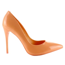 Alfinetes E396 laranja com verniz liso