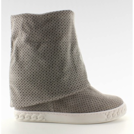 Parte superior cinzenta do openwork do casadejki cinza