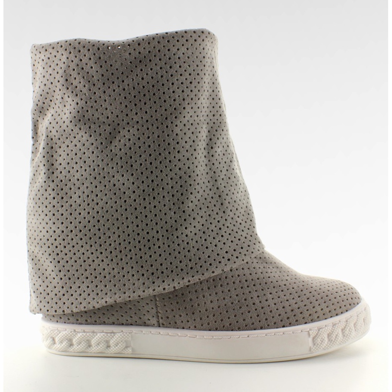 Parte superior cinzenta do openwork do casadejki cinza