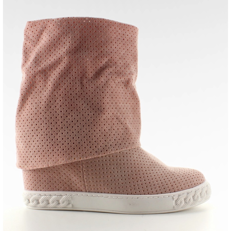 Openwork casadejki dobrável superior rosa