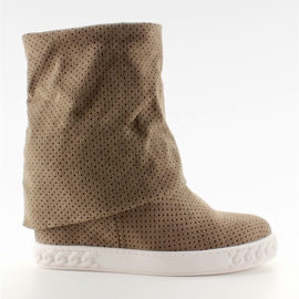 Openwork casadejki roll-up Verde castanho