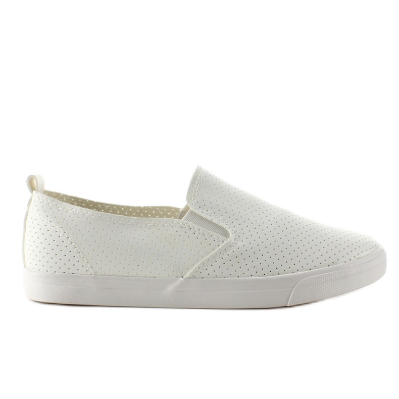 Leve NB95P slip-on perfurado branco