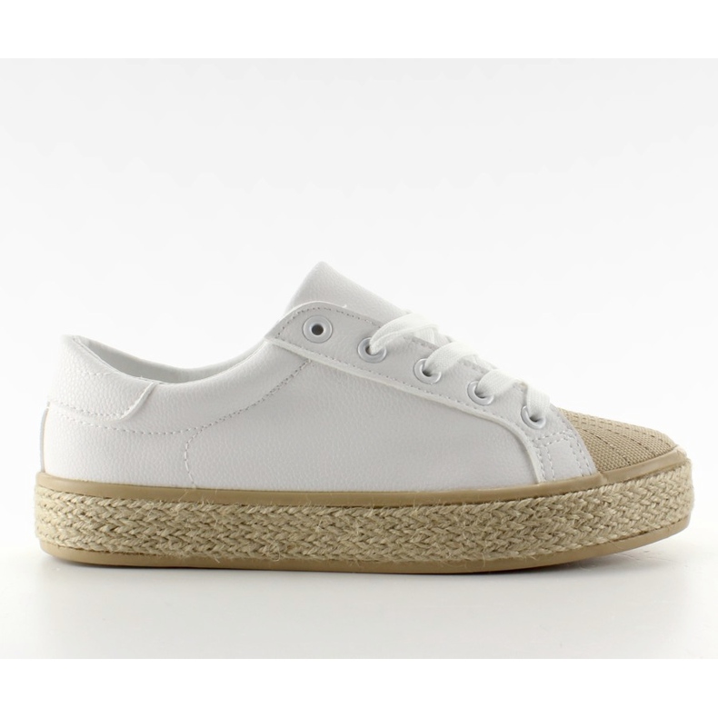 Sapatilhas na sola de lona branca NA05P branco