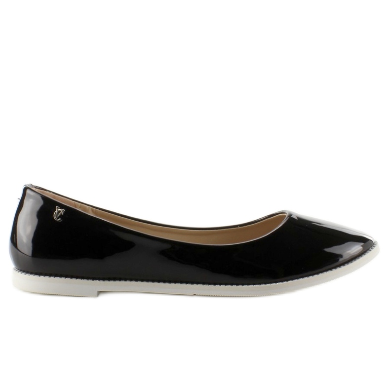 1151 Bailarinas lacadas lisas pretas preto