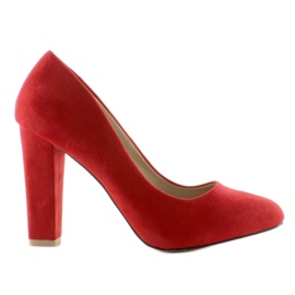 Bombas com salto largo Z-22P Vermelho