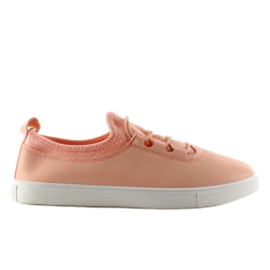Tênis macio com elásticos 8-10 rosa