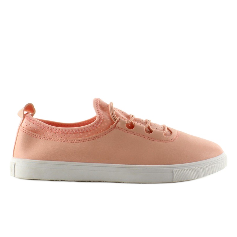 Tênis macio com elásticos 8-10 rosa