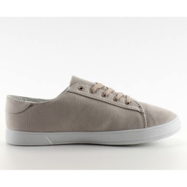 Tênis femininos de tecido B779 L. Grey cinza