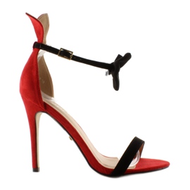 Sandálias em um pino com orelhas ZJ-15P Red vermelho Sandálias em um pino com orelhas ZJ-15P Red vermelho