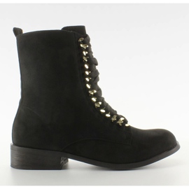 Workery de Glany com correntes XW37281 Suende preto Workery de Glany com correntes XW37281 Suende preto