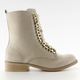 Workery Glany com correntes XW37281 Beige Suende bege