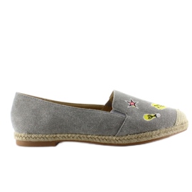 Alpercatas com remendos JH21p Grey cinza