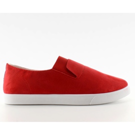Chinelos de camurça com borracha BL91P vermelho