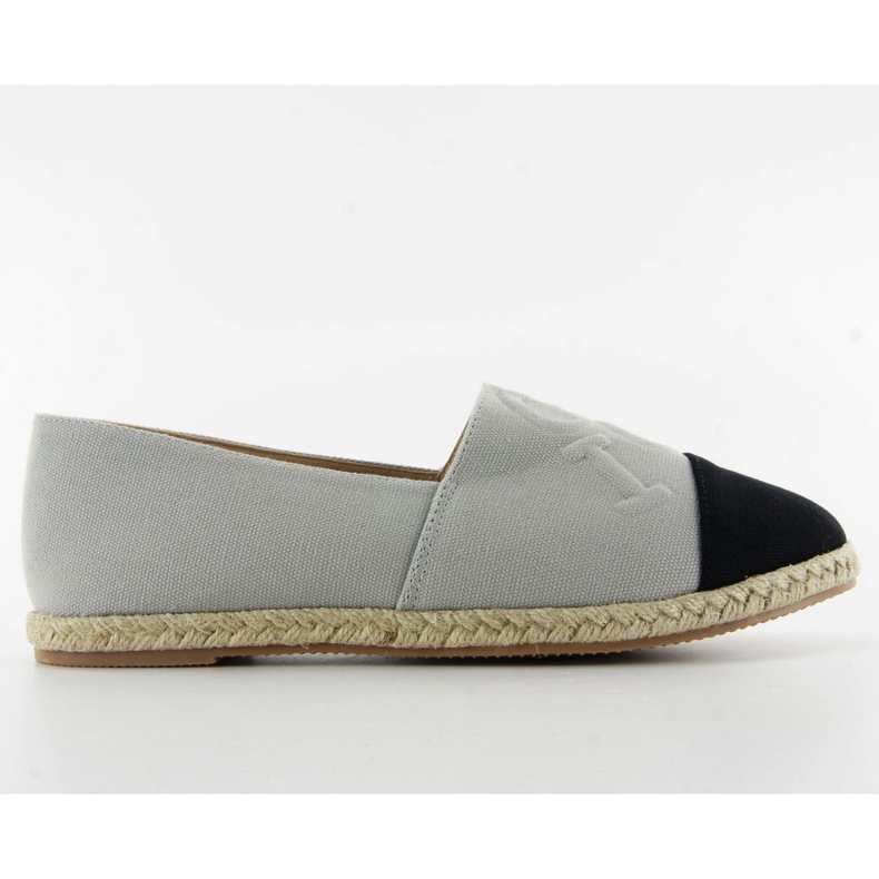 Esapdriles com letras em relevo T267 Cinza preto