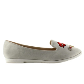 Bailarinas lordsy com patches 333-18 cinza