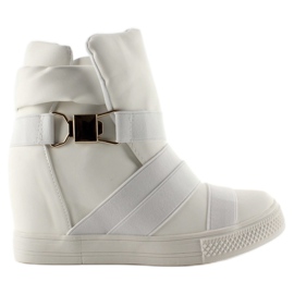 Tênis com listras de borracha AF24 Branco Tênis com listras de borracha AF24 Branco