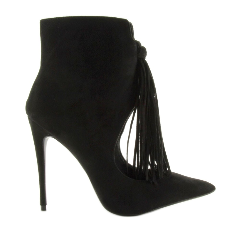 Botas abertas com franjas 5035 Preto