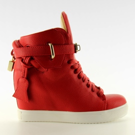 Sapatilhas com um cadeado 6059 vermelho