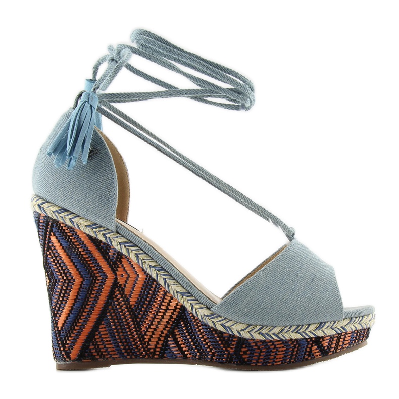 Sandálias Cunhas Cunhas 2075 L. azul