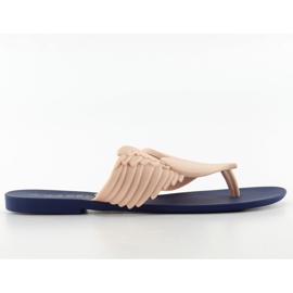 Meliski Slides Coração Voador Km116 Marinha / Beig azul marinho rosa