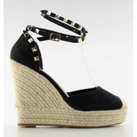 Alpercatas com Studs On Jeans Platform azul marinho