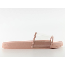 Flip-flops com uma alça transparente ts168-6 rosa
