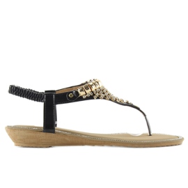 Sandálias ricamente decoradas 2017-32 pretas preto Sandálias ricamente decoradas 2017-32 pretas preto