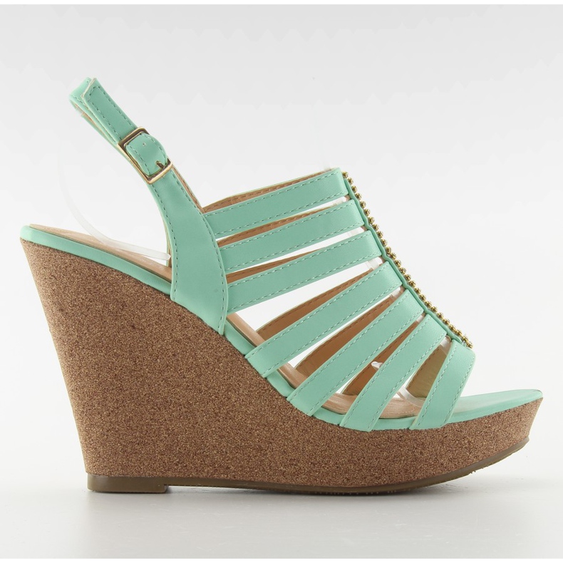 Sandálias de cunha FA77 Green verde