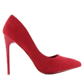 Sapatos clássicos com salto agulha b3968j-pb Vermelho
