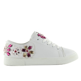 Tênis com pedras originais Wz 6182 branco