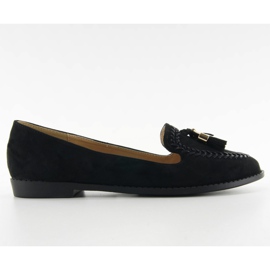 Mocassins com dedos aparados SK28P Preto