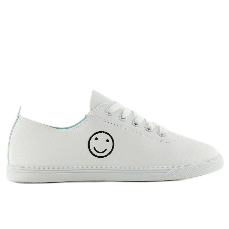 Sapatilhas com carinha sorridente nb105 Branco