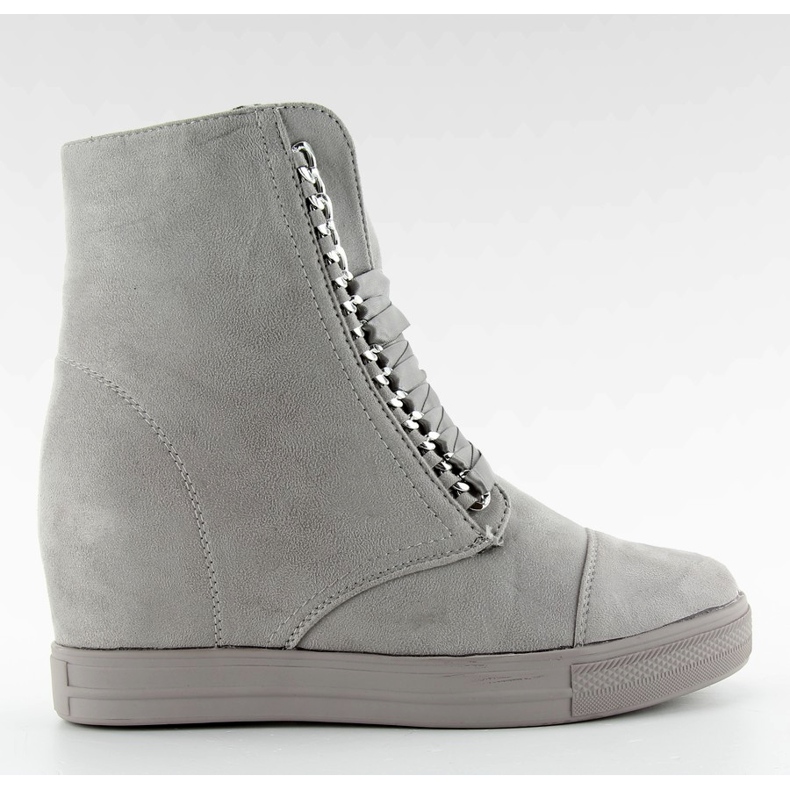 Tênis de cetim cinza NC92