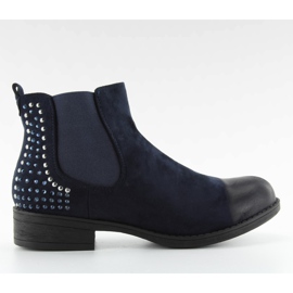 JAX3251 botas Jodhpur azuis com tachas azul marinho JAX3251 botas Jodhpur azuis com tachas azul marinho